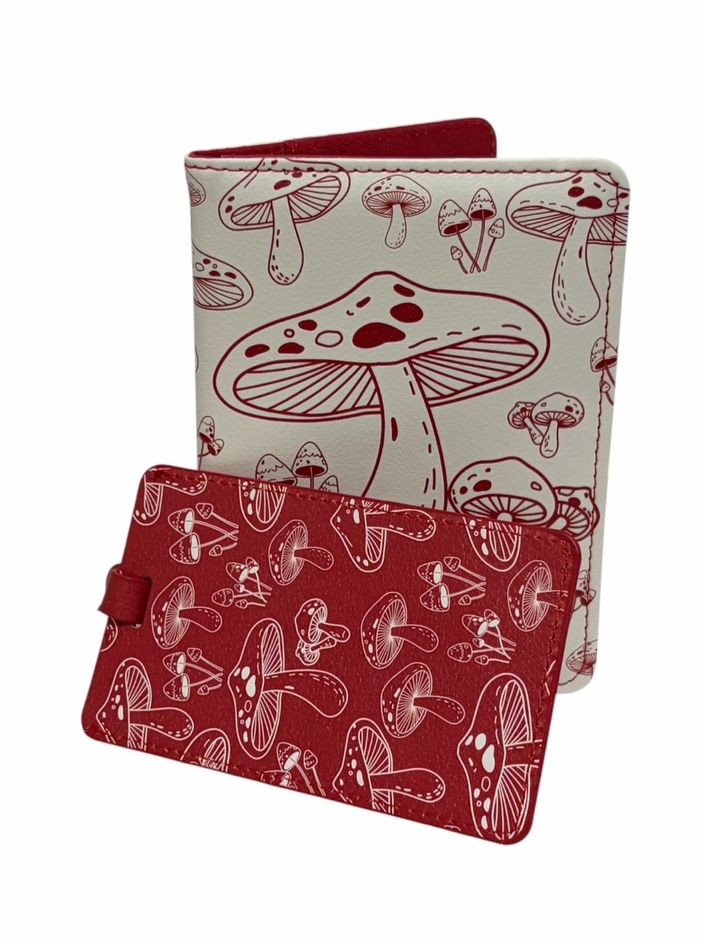Mushroom Print Passport & Luggage Tag Set